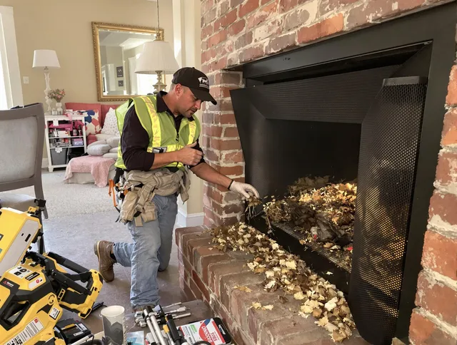Safe screening installation by Brunswick Chimney Sweep in Brunswick, GA
