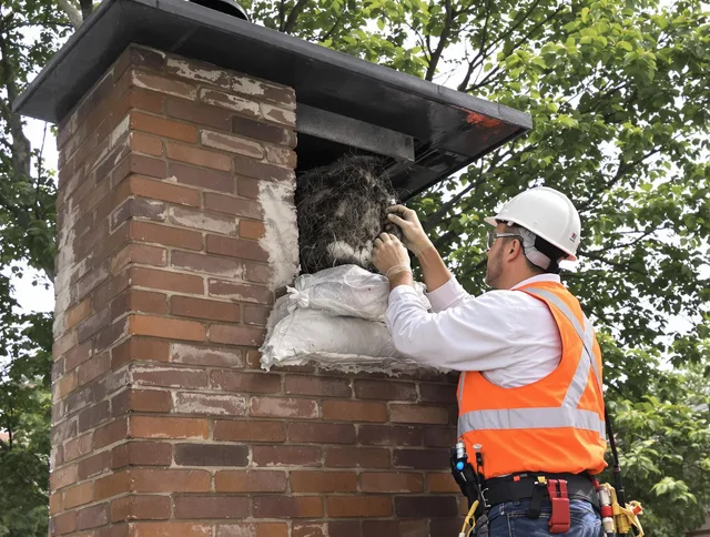 Humane removal of debris and animals by Brunswick Chimney Sweep in Brunswick, GA