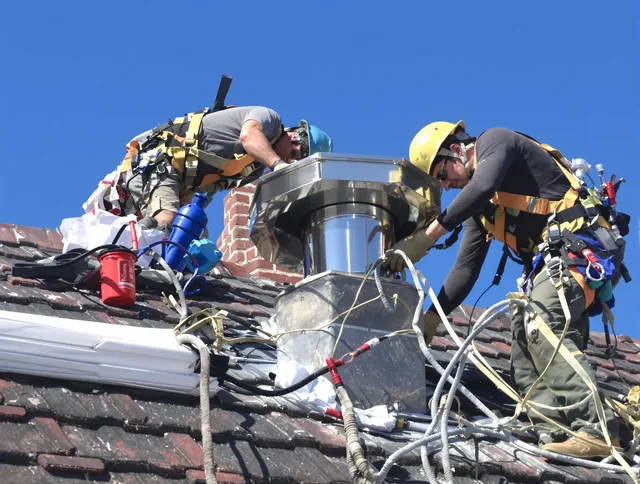 Protective chimney cap installed by Brunswick Chimney Sweep in Brunswick, GA