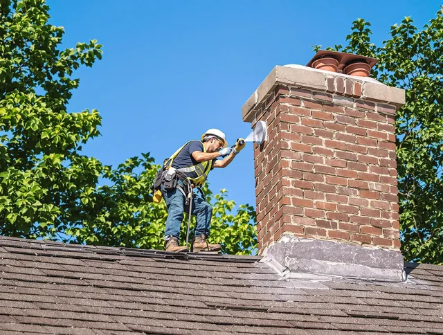 Brunswick Chimney Sweep performing an inspection with advanced tools in Brunswick, GA