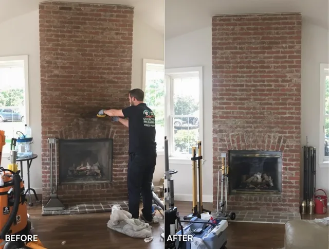 Finished chimney sweeping service by Brunswick Chimney Sweep in Brunswick, GA
