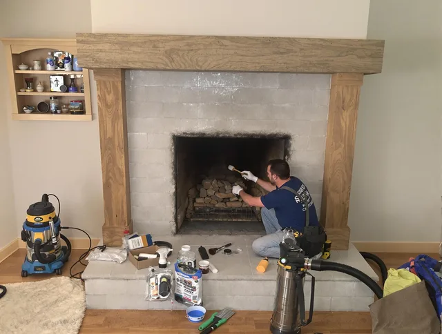 Detailed creosote removal process by Brunswick Chimney Sweep in Brunswick, GA