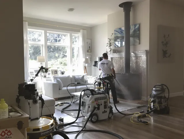 Soot removal service by Brunswick Chimney Sweep for a fireplace in Brunswick, GA